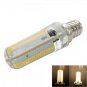 E12 7W 152-LED 3014 SMD 3000-3500K Warm White Light Adjustable Corn Light 110V
