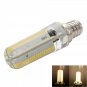 E12 7W 152-LED 3014 SMD 3000-3500K Warm White Light Adjustable Corn Light 110V