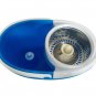 Easy Magic Floor Mop 360 Bucket 2 Heads Microfiber Spin Spinning Rotating Blue
