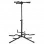 Guitar Accessory 3-Leg Vertical Style Alloy Guitar Stand Holder Hanger Black