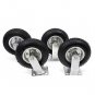4 PCS Air Tire Pneumatic 2 Rigid Wheels & 2 Swivel Casters Cart Farm Caster 10"