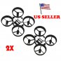 2pcs Main Frame Spare Part for H36 E010 Blade Inductrix Tiny Whoop Black