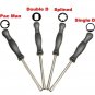 4pcs Carburetor Tool Trimmer Lawnmowers Screwdriver Kit for Zama Walbro Black