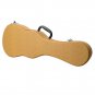 24" Student Concert Python Pattern Leather Ukulele Case Classic Hard Case Yellow
