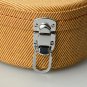 24" Student Concert Python Pattern Leather Ukulele Case Classic Hard Case Yellow