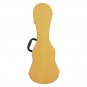 Student 21" Soprano Pattern Leather Ukulele Case Classic Hard Case Yellow