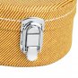 Student 21" Soprano Pattern Leather Ukulele Case Classic Hard Case Yellow