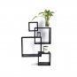 4-in-1 Cubes Density Board Square Organizer Wall Decoration Black 5" 7" 9" 11"