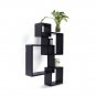 4-in-1 Cubes Density Board Square Organizer Wall Decoration Black 5" 7" 9" 11"
