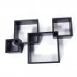 4-in-1 Cubes Density Board Square Organizer Wall Decoration Black 5" 7" 9" 11"