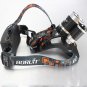 XML 3*T6 5000LM 4 Modes Single LED Headlamp Black