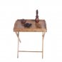 Wooden Folding Wood TV Tray Dinner Table Coffee Stand Serving Snack Tea Portable