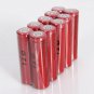 10pcs GTL 18650 3.7V 5300mAh Rechargeable Lithium Batteries Red USA Shipping