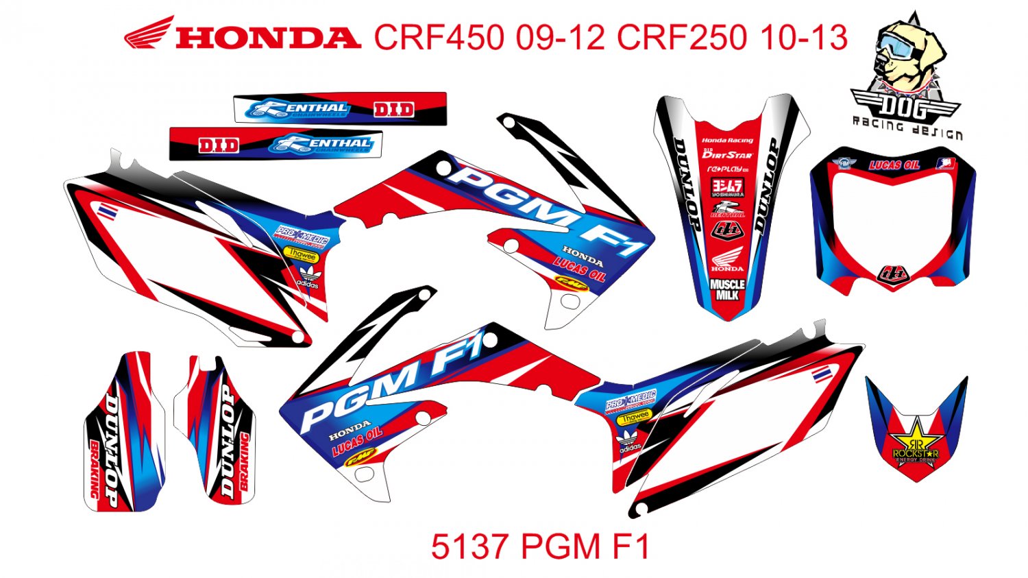 Honda Crf Crf Graphic Decal Kit Code