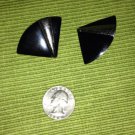 Vintage Costume Black & Silver Clips By Monet