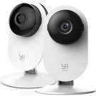 YI 2pc Security Home Camera Baby Monitor, 1080p WiFi Smart Indoor Nanny IP Cam with Night Vision