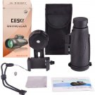 Gosky Titan 12X50 High Power Prism Monocular and Quick Smartphone Holder