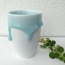 Free Shipping!! Ceramic Cup in Tiffany Blue/ Turquoise, Handmade