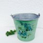 Free Shipping!! Mini Succulent Planter / Vintage Floral Planter in Mint green