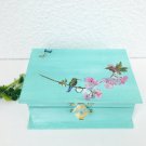 Free Shipping!! Handmade Vintage Jewelry Box with decoupage - Wooden