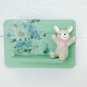 Free Shipping!! Painted Iphone Stand Painting in Tiffany blue with decoupage