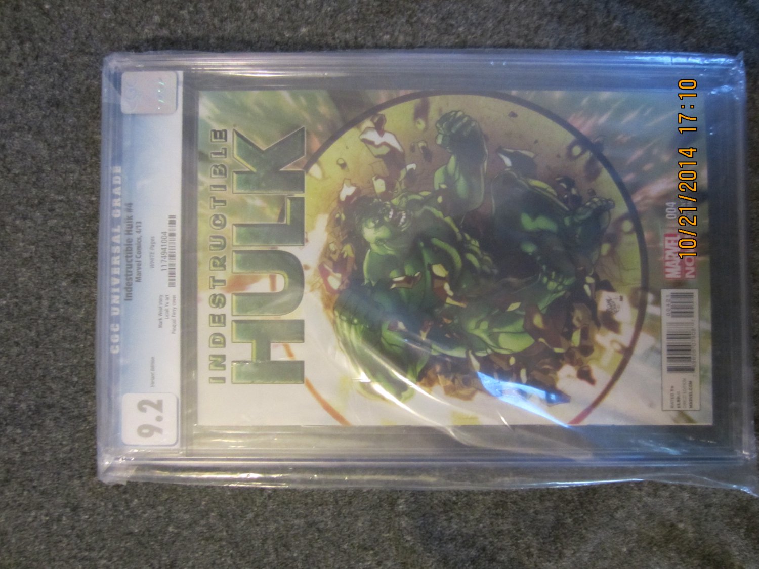 INDESTRUCTIBLE HULK #4 VARIANT CGC 9.2