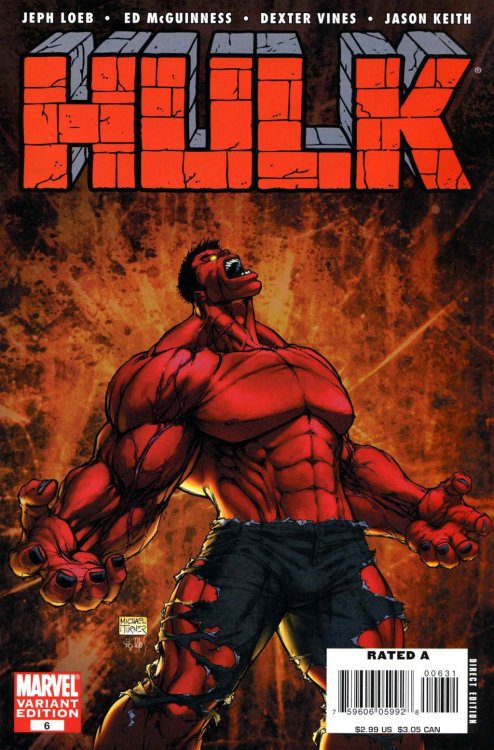 HULK #6C VARIANT 2008