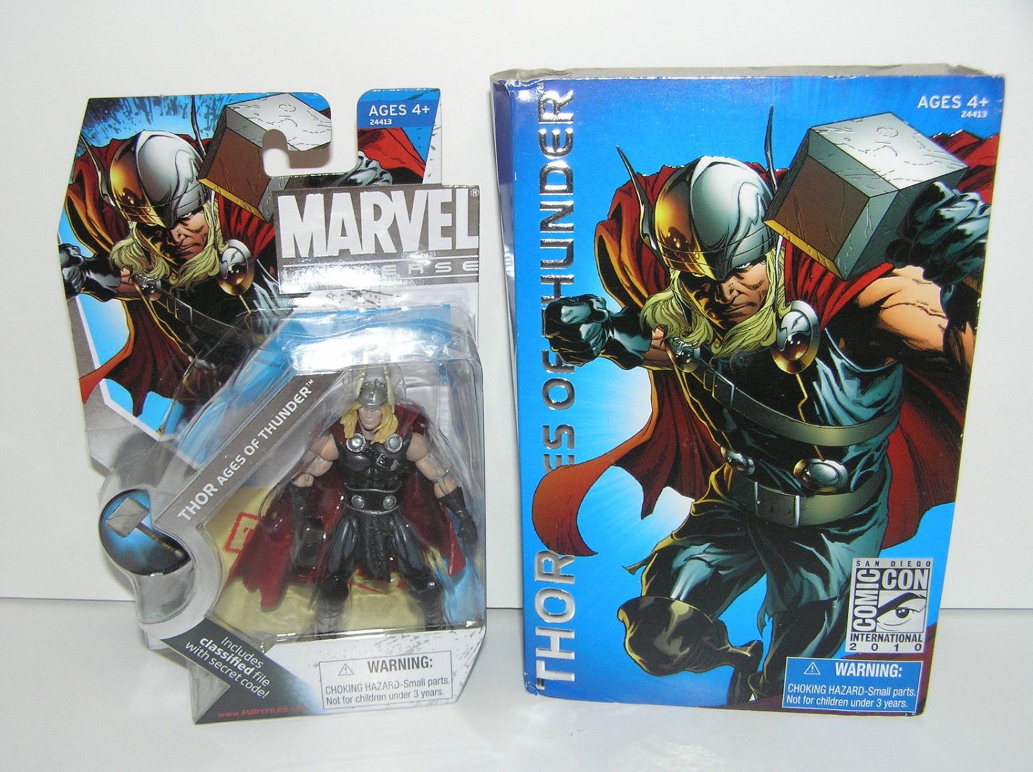 Marvel Universe Ages of Thunder Thor SDCC Exclusive Hasbro 3-3/4" Scale Sealed