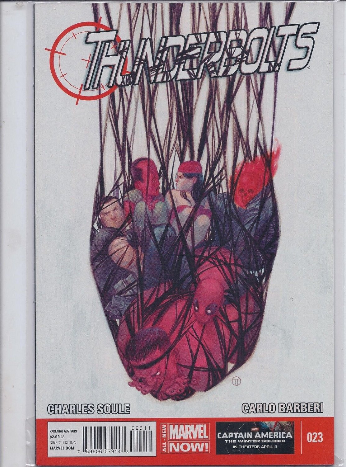 Thunderbolts #23 Punisher Hawkeye Avengers Venom Deadpool Hulk 1st print