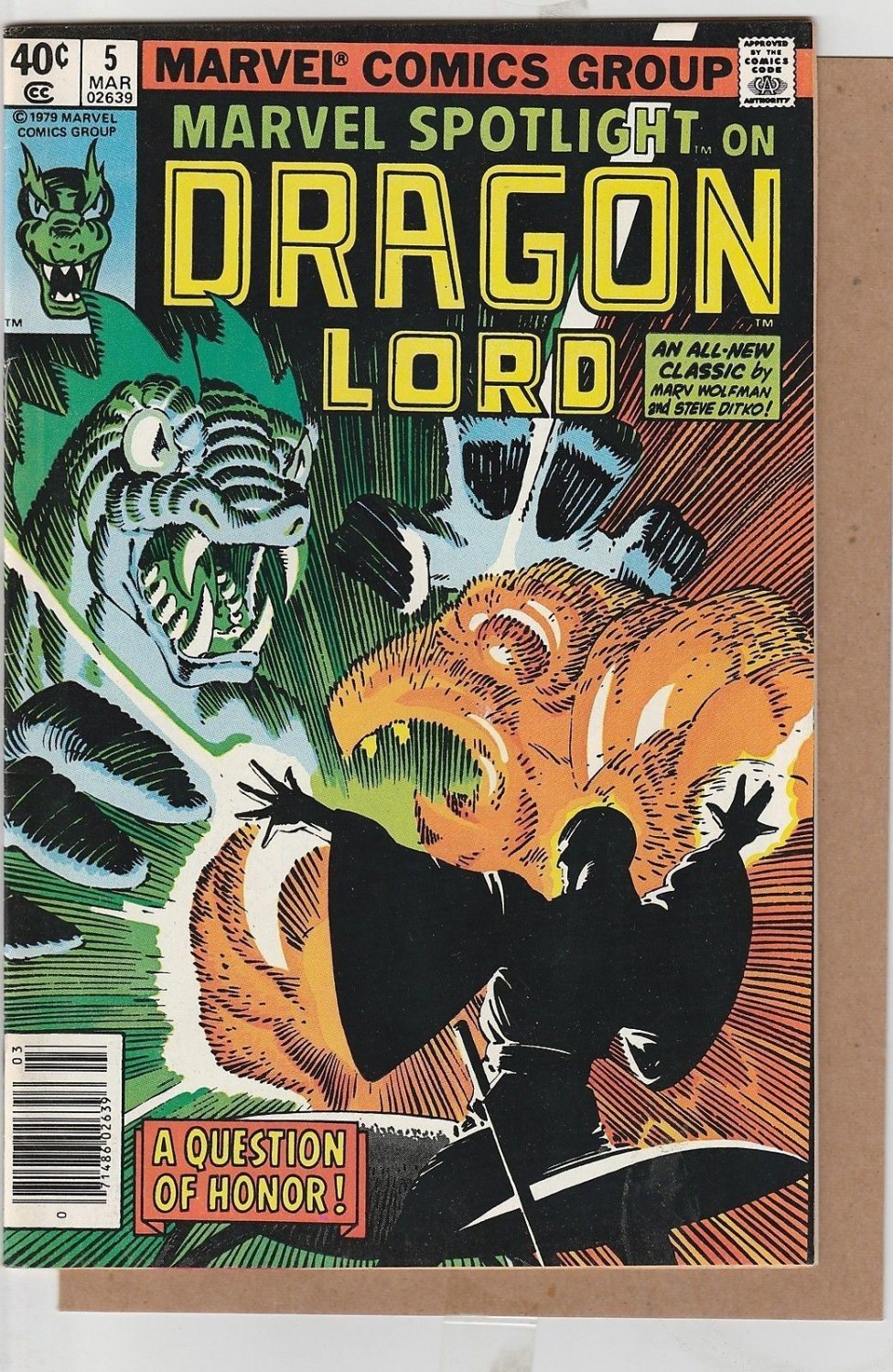 MARVEL SPOTLIGHT #5 FIRST APPEARANCE DRAGON LORD 1980 STEVE DITKO NICE!!!