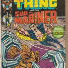 MARVEL TWO-IN-ONE #2 THING / SUB-MARINER 1974 WITH VALUE STAMP