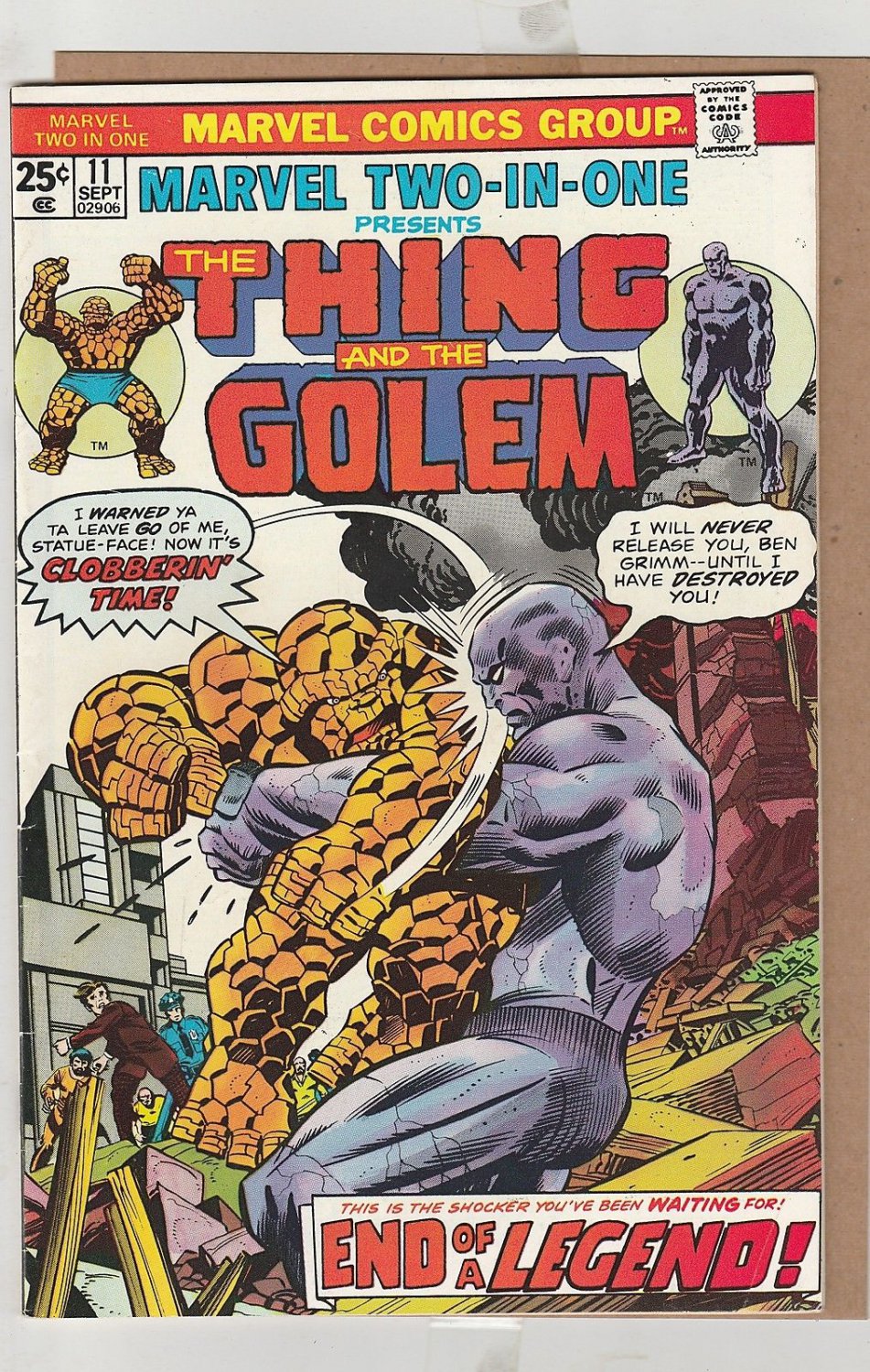 MARVEL TWO-IN-ONE #11 THING / THE GOLEM