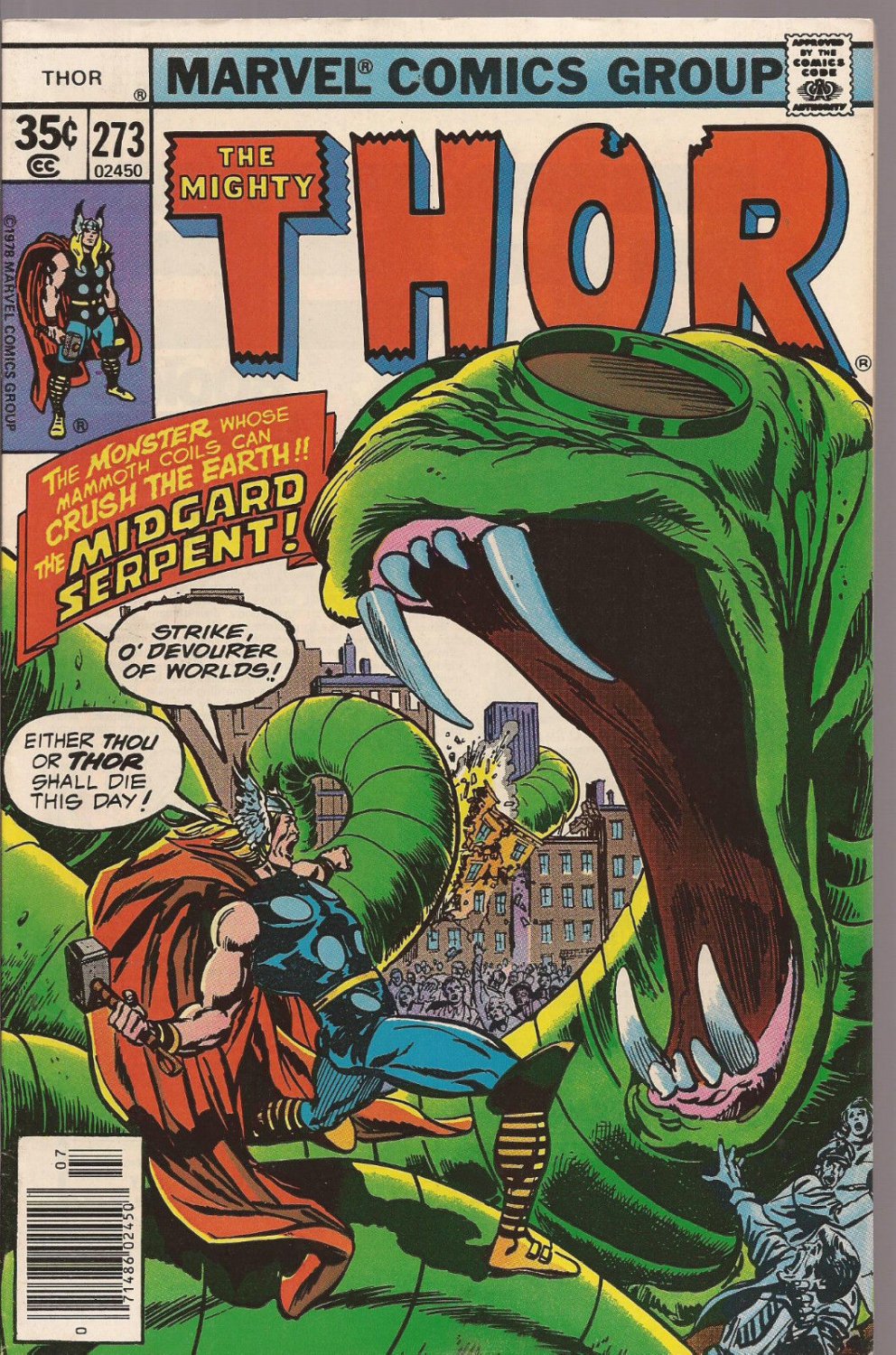 THOR # 273 NEWSSTAND