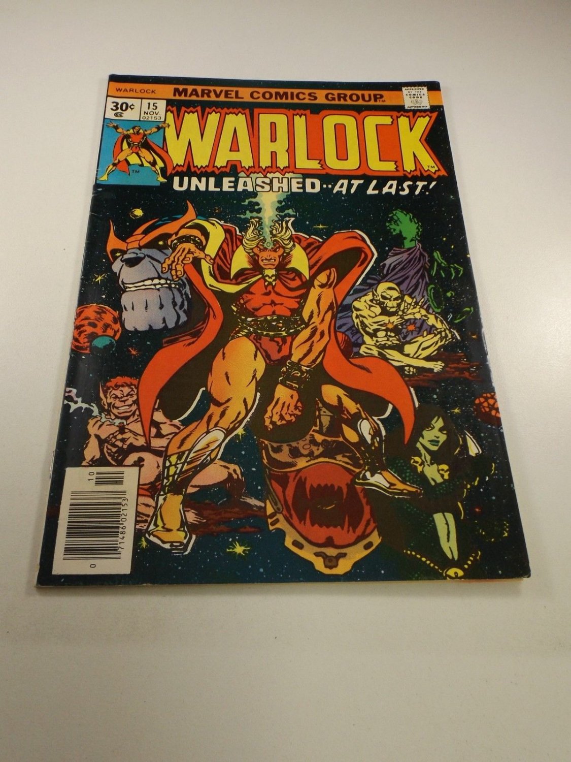 Warlock #15 KEY FINAL ISSUE Starlin Thanos Cover Gamora Drax