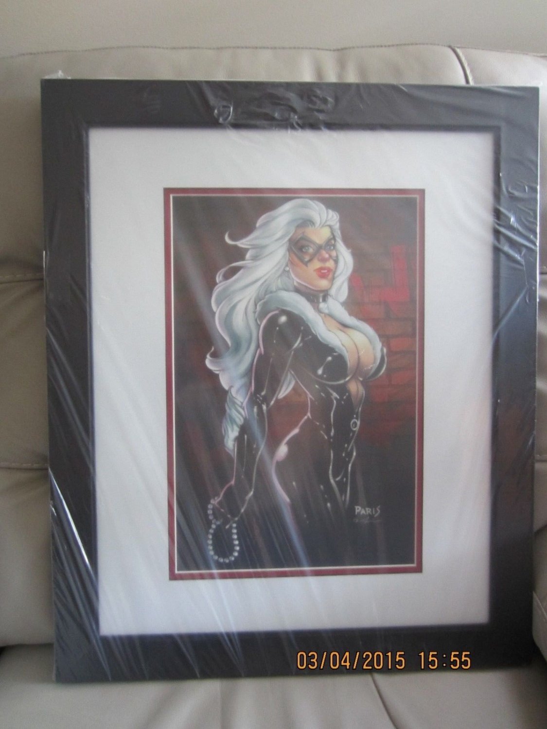 BLACK CAT by GAVIN MICHELLI 19 X 23 FRAMED PRINT MINT CONDITION NEW