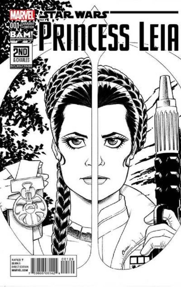 Star Wars Princess Leia #1 Amanda Conner Limited Edition Sketch Variant NM BAM!