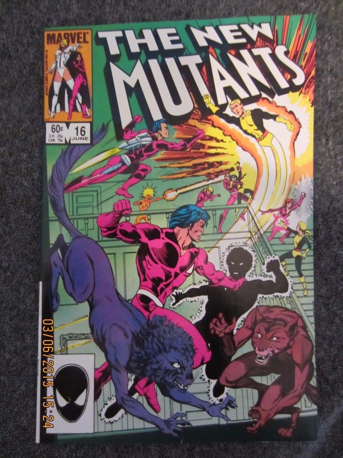 NEW MUTANTS #16 MARVEL 1984 1ST WARPATH