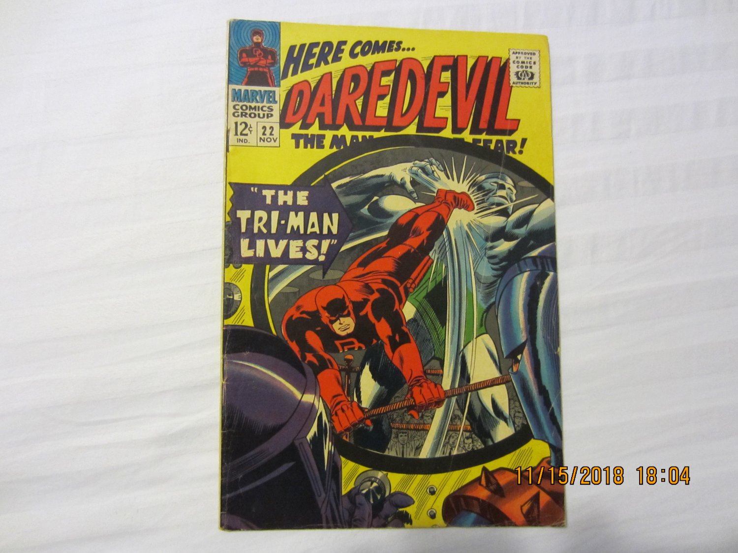 Daredevil #22 "The Tri-Man Lives!"
