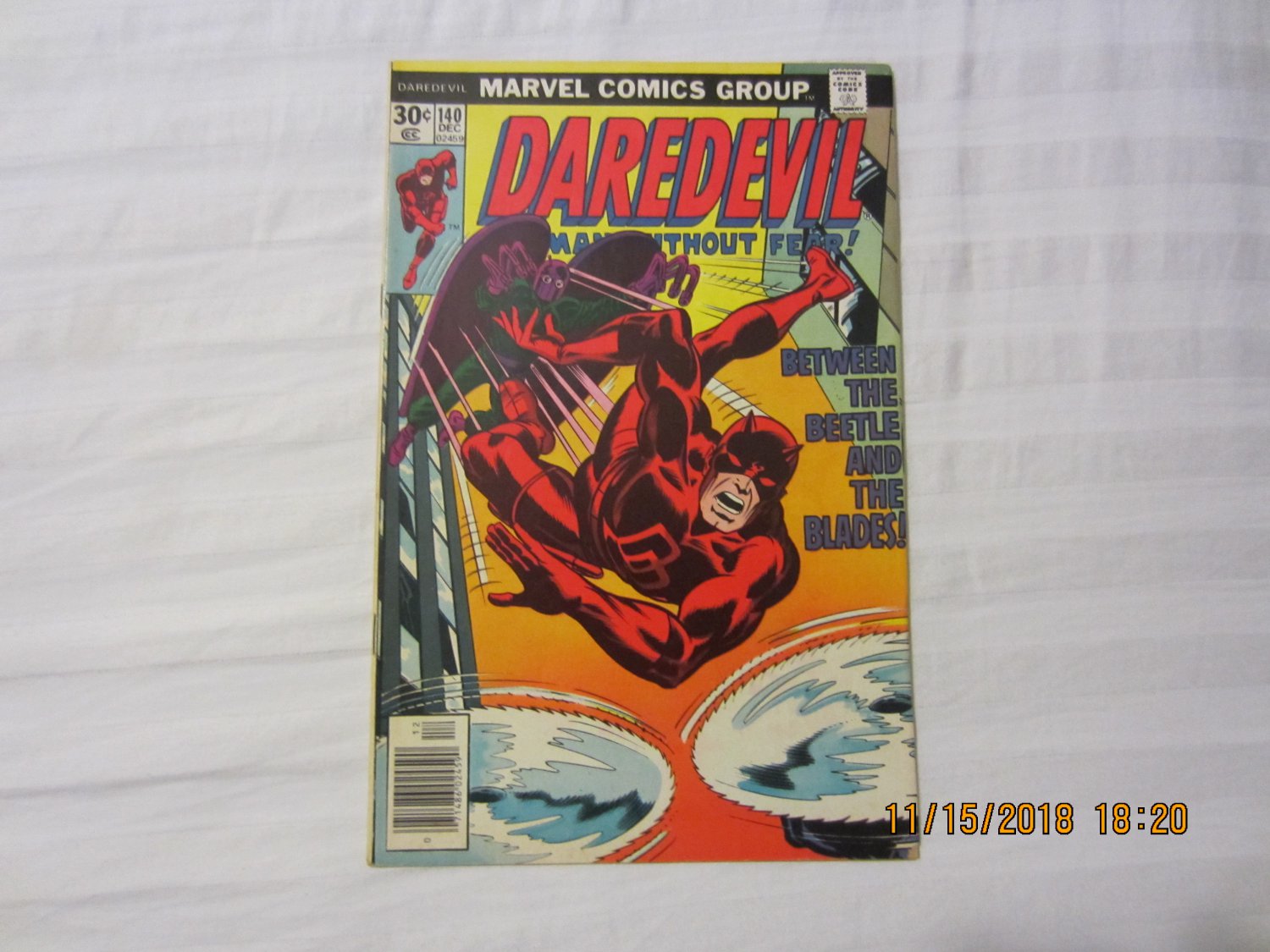 DAREDEVIL #140 THE GLADIATOR / THE BEETLE 1976 NEWSSTAND