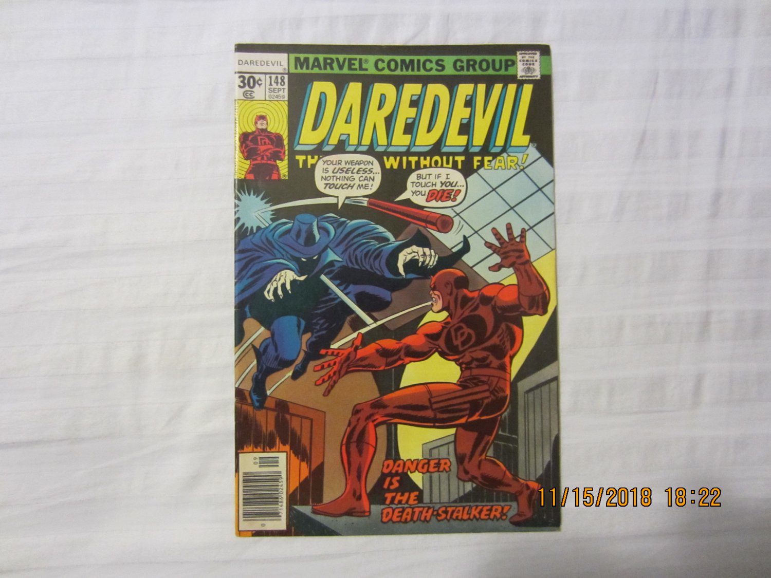 DAREDEVIL #148 manhunt 1977 NEWSSTAND
