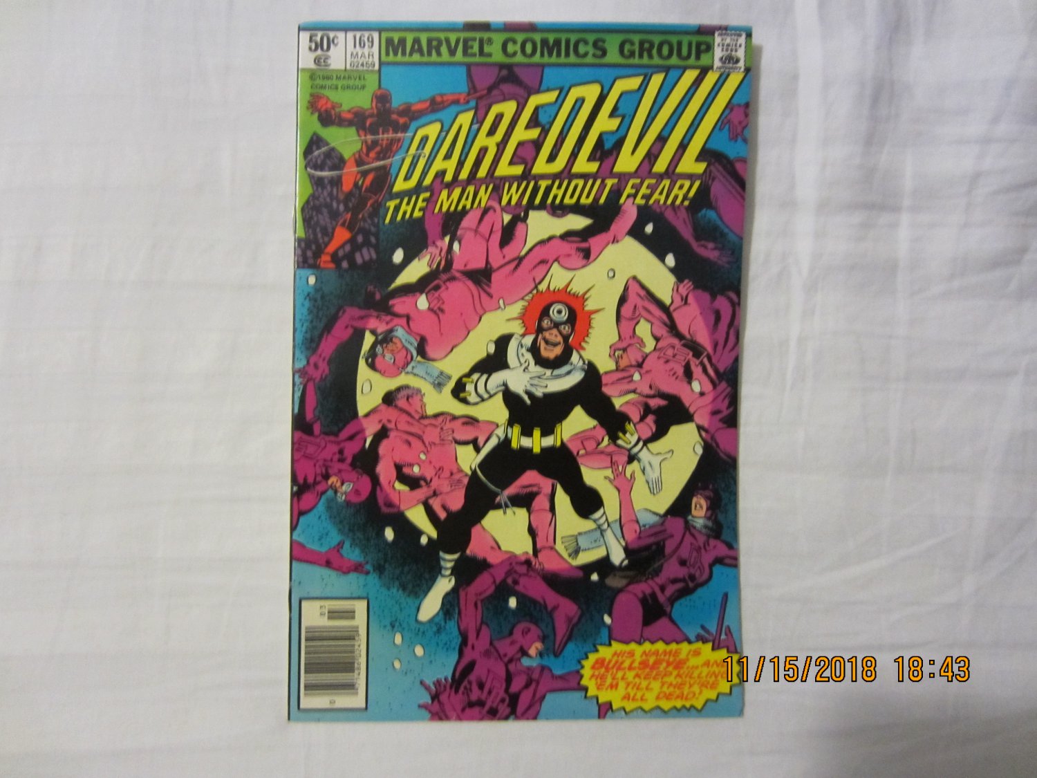 Daredevil #169 "Devils" Bullseye " 2ND ElektrA  NEWSSTAND COPY