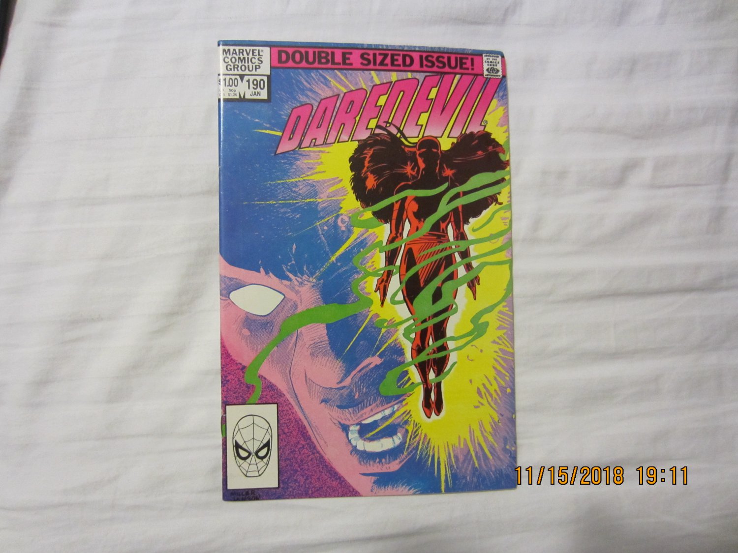 DAREDEVIL #190 "Return of Elektra (Elektra Natchios) "