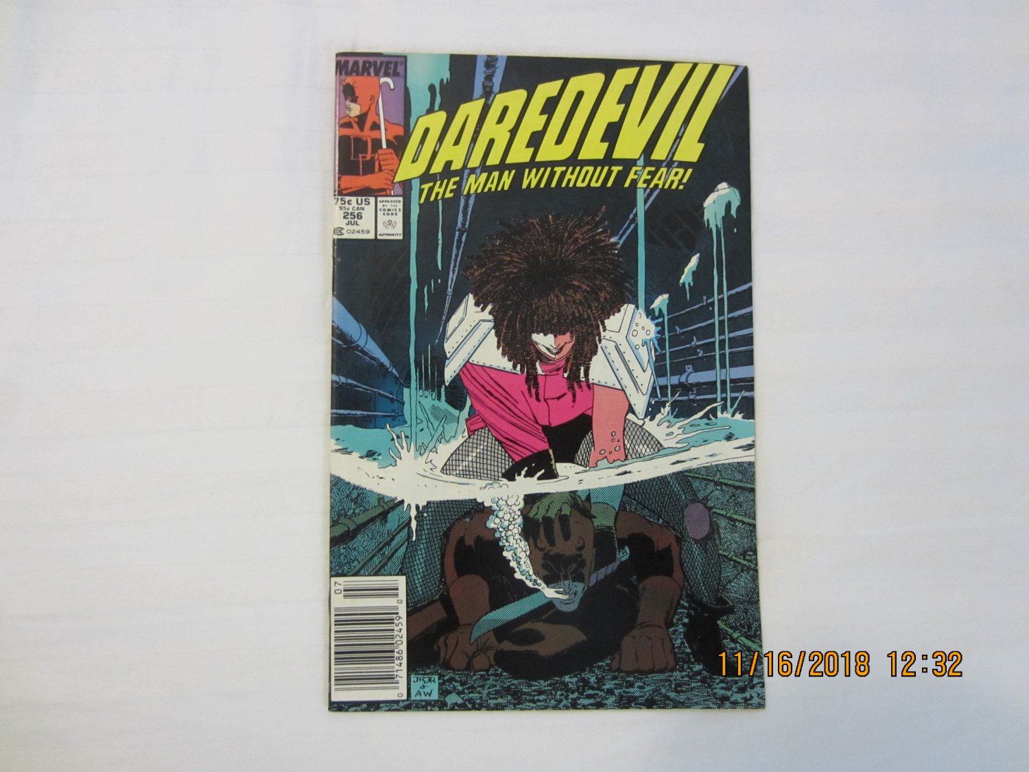 DAREDEVIL #256 "Blind Spots" NEWSSTAND COPY