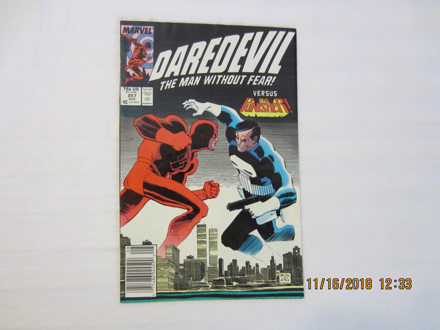 DAREDEVIL #257 NEWSSTAND "The Bully "