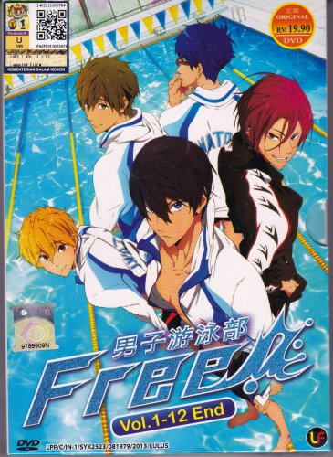 DVD ANIME FREE! IWATOBI SWIM CLUB Season 1 Vol.1-12End