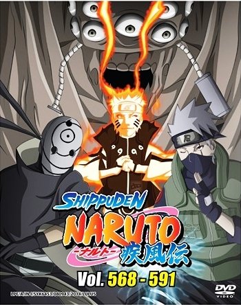 DVD ANIME NARUTO SHIPPUDEN Vol.568-591 Box Set 24 Episode