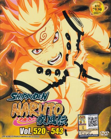 DVD ANIME NARUTO SHIPPUDEN Vol.520-543 Box Set 24 Episode