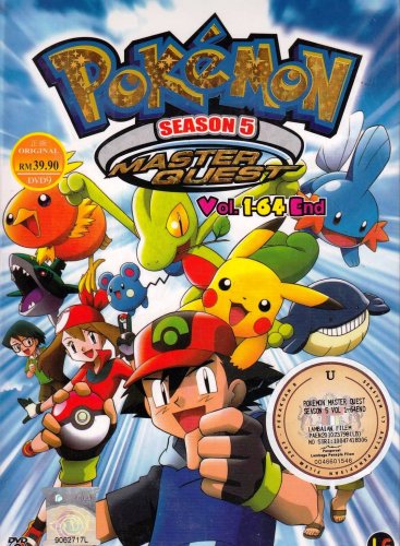 DVD ANIME POKEMON Season 5 Master Quest V.1-64End English Audio Region All