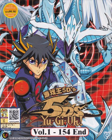 DVD JAPANESE ANIME YU-GI-OH 5D's Vol.1-154End Game King 5D's Box Set English Sub