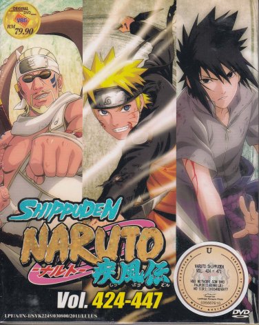 DVD ANIME NARUTO SHIPPUDEN Vol.424-447 Box Set 24 Episode English Sub